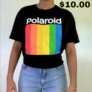 Cropped Polaroid tee